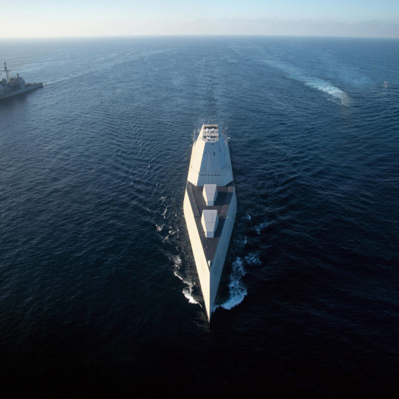 a large ship in the ocean